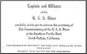 Commissioning Ceremony Invitation